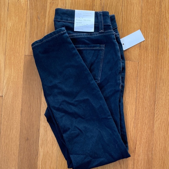 LC Lauren Conrad Navy Super Skinny Jeans - Picture 1 of 2